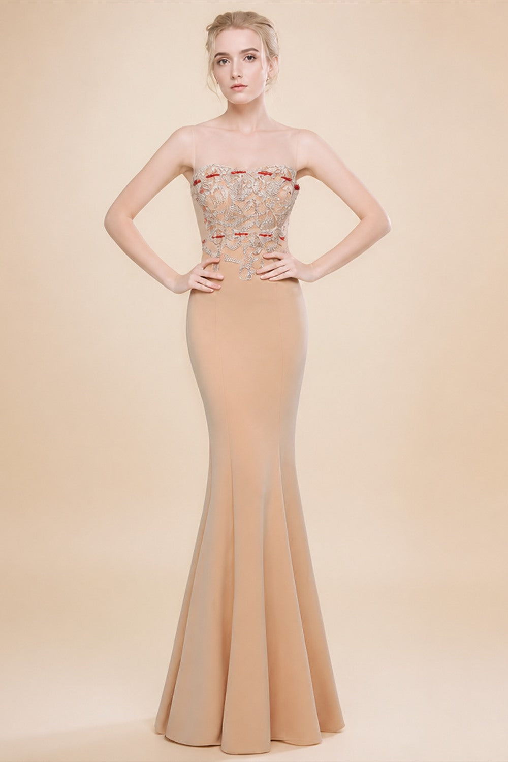 Customized 2026 Hot Sale Ivory Wedding Dress Strapless Sweetheart Neck Sheer Beaded Mermaid Bridal Gown With Cape