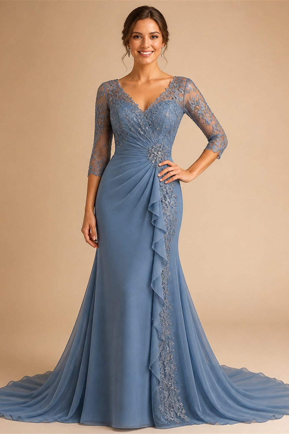 Gorgeous Strapless Wedding dress V-neck Fluffy Wedding Party Wedding Dress A-line Princess Bride Dress Customization