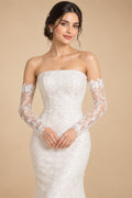 Cathedral Length Bridal Veil 1 Layer Wide Lace Veil with Metal Comb New Pattern for Wedding Real Photo