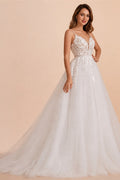 BEPEITHY Customized Boho Ivory A Line Lace Wedding Dresses For Bride Women 2023 Floor Length Sexy Garden White Bridal Gown New