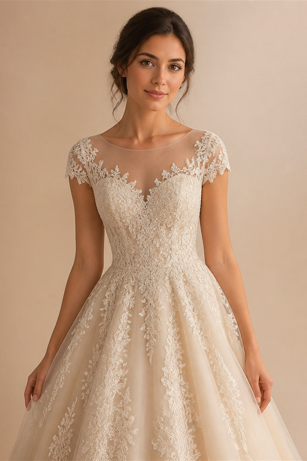 New Sequined Lace Corset Wedding Dress Illusion Vneck Mermaid Bridal Gown Customized Charming Floor-length Dresses For Bride