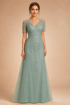 Luxury Custom A Line Wedding Dress Long Sleeve Lace Applique Chapel Train