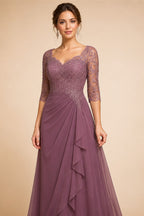 Lceland Poppy Customized Boat Neck Illusion Lace Mermaid Wedding Dresses Full Sleeves Beaded Bridal Gowns