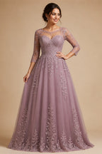 Mocaca Customized Elegant Wedding Dress High-neck Ball Gown Princess Bride Gown Luxury A-line Long Bridal Vestidos De Novia