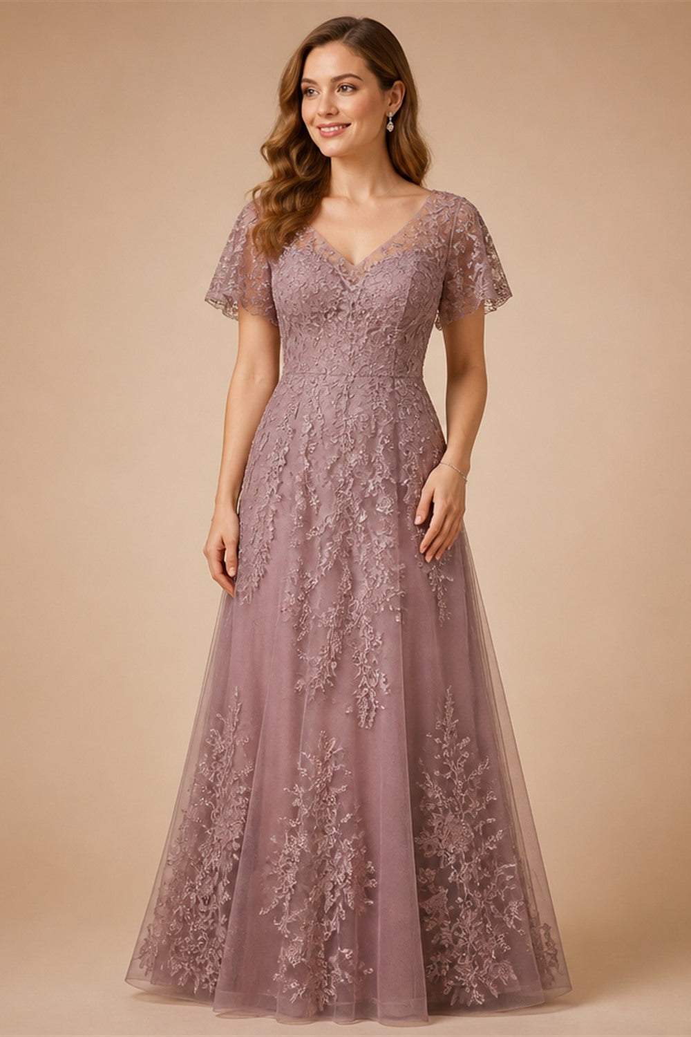 RODDRSYA Bohemian Wedding Dress A Line with Detachable Cape Boho Lace V Neck Crepe Open Back Bridal Dresses Woman Customized