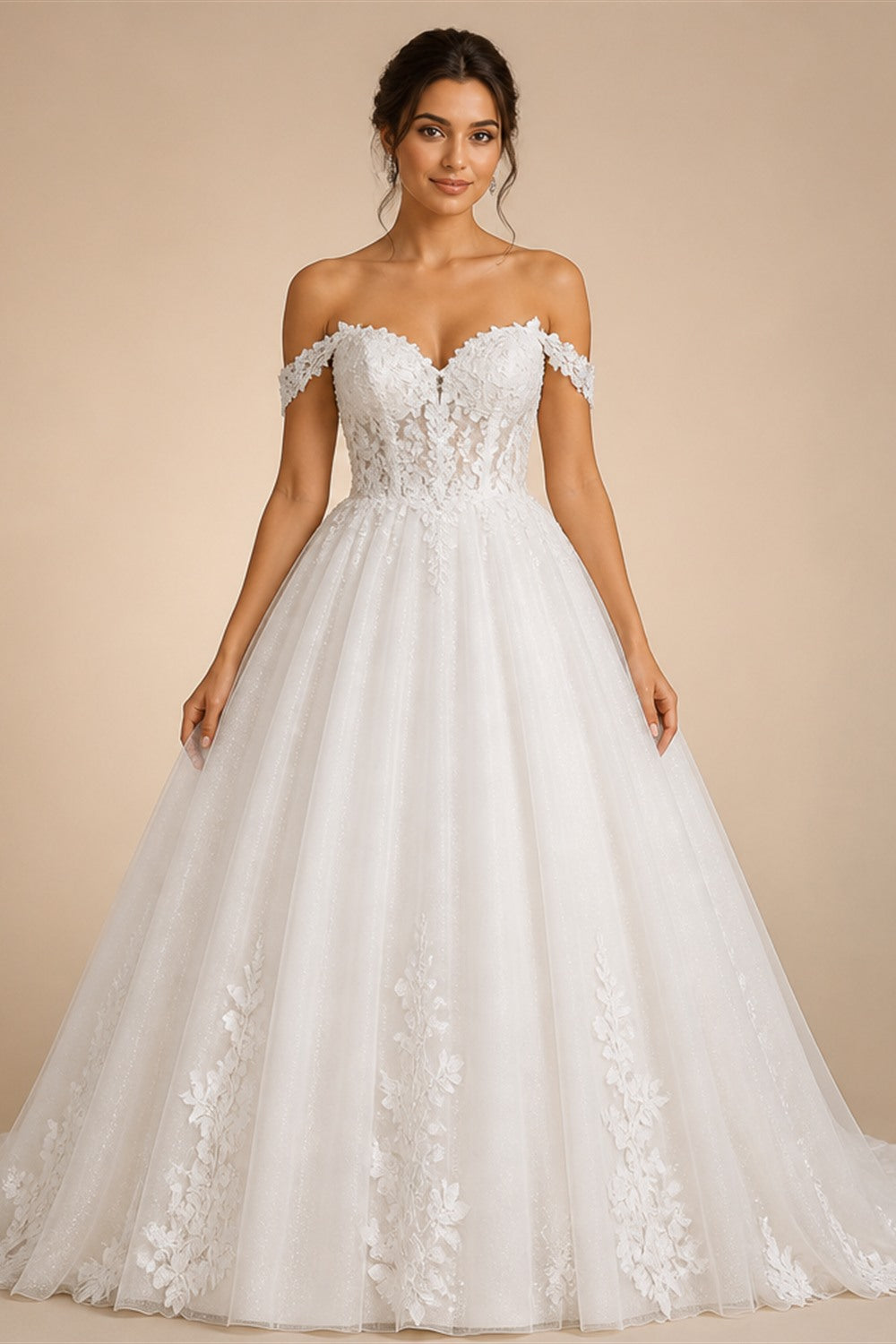 RODDRSYA Mermaid Long Sleeves Wedding Dresses Elegant Boho Off Shoulder Lace Applique Bridal Dress Customized Vestidos De Novia