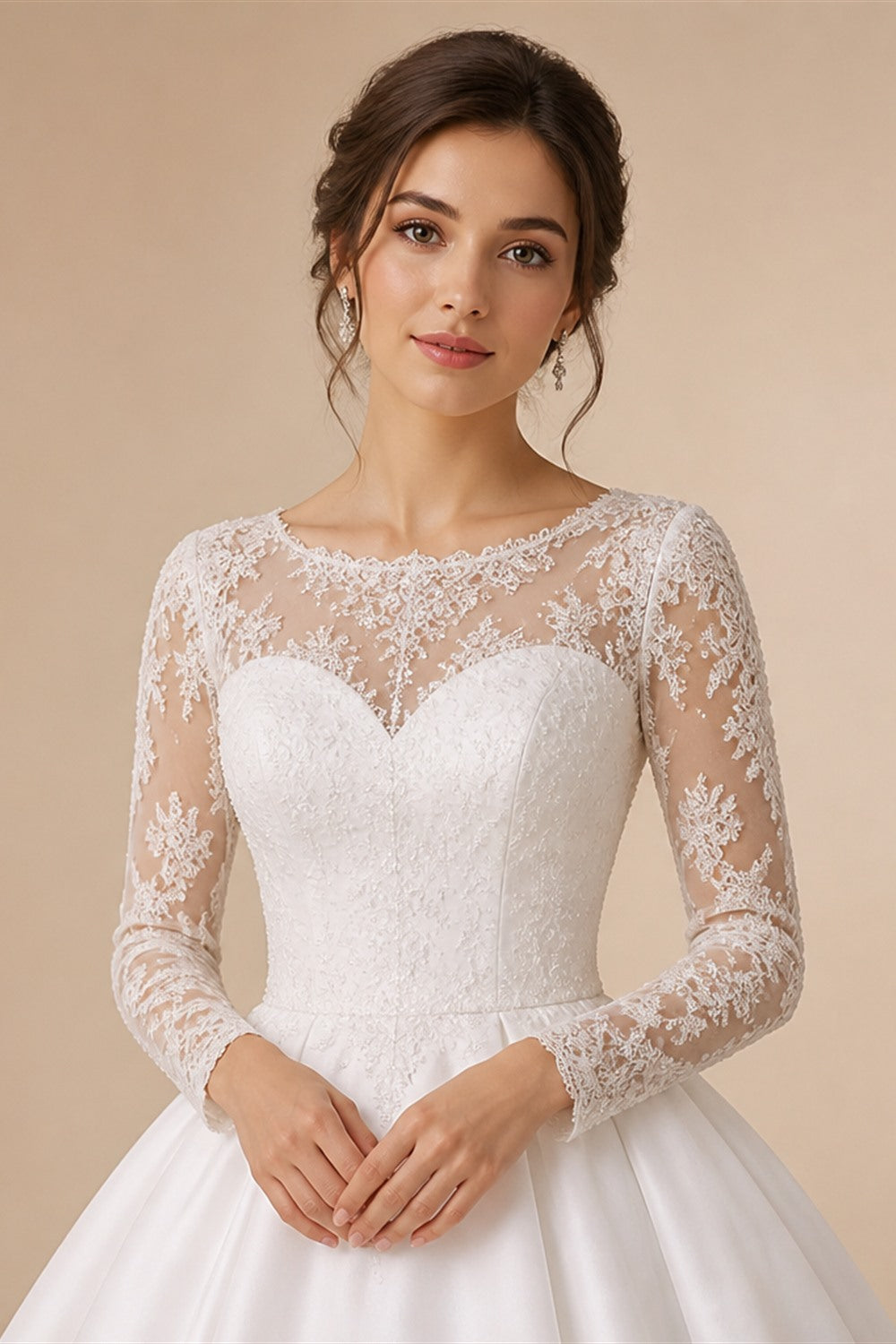 Sweetheart Strapless Ball gown Wedding Dress Lace Corset Bodice Satin Bow Waistband Pure Tulle Bridal Gown  Ivory Princess Bride