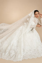 Luxury High Neck Lace Wedding Dress ZP182