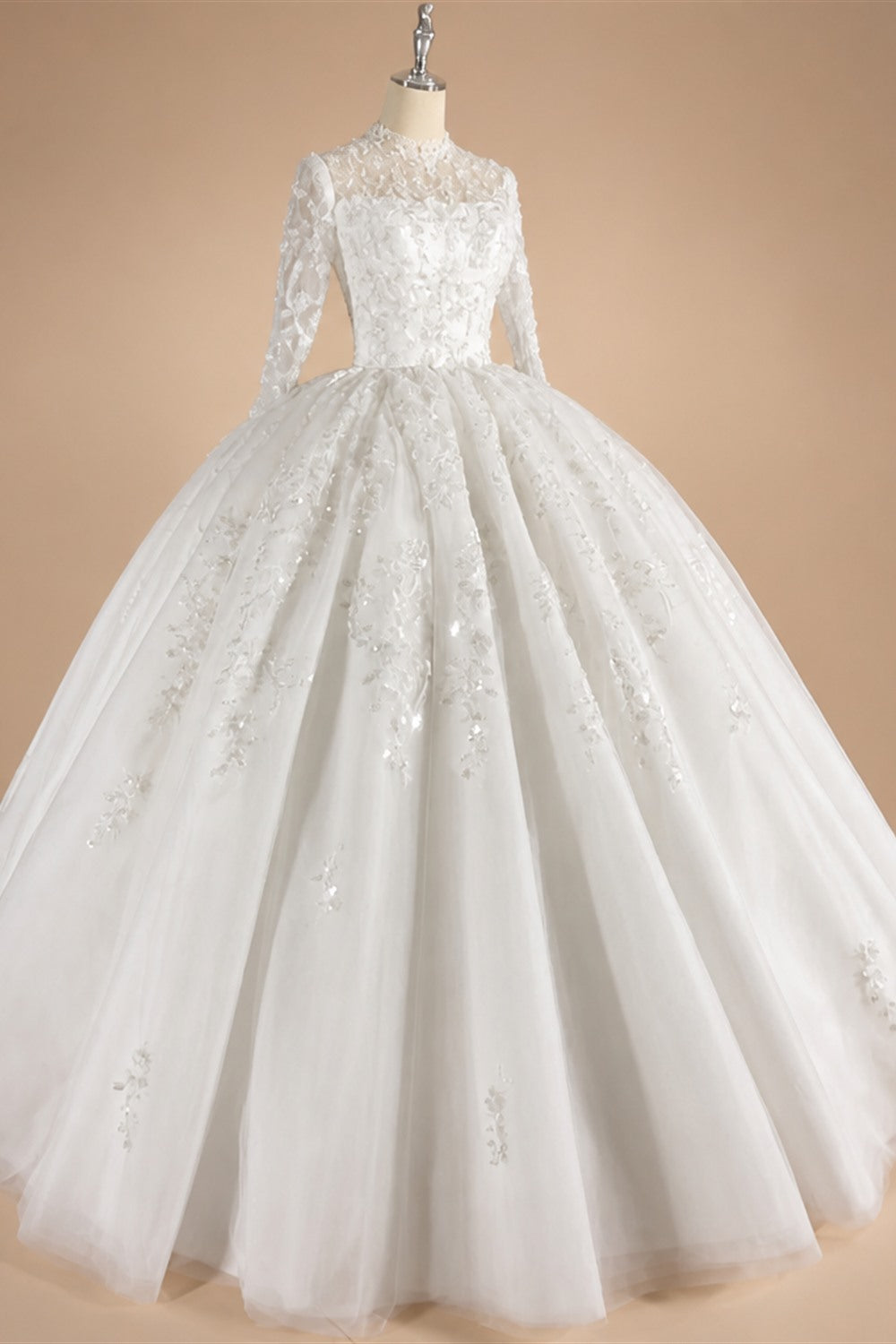 2026 Customized Ball Gown Wedding Dress Long Sleeves Plus Size Bridal Dresses Princess Wedding Gowns Vestidos De Novia Boda