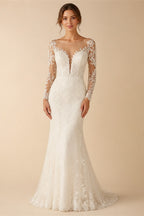White Ivory Wedding Dress for Pregnant Bride Customized Puff Sleeve V Neck See Through Empire Bridal Gown Lace-up Robe De Mariee