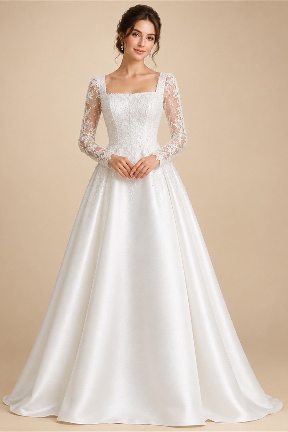 Real Photos Long Lace Appliques Wedding Veil White Ivory Cathedral 1 Layer Bridal Veil 3Meters Bride Veil
