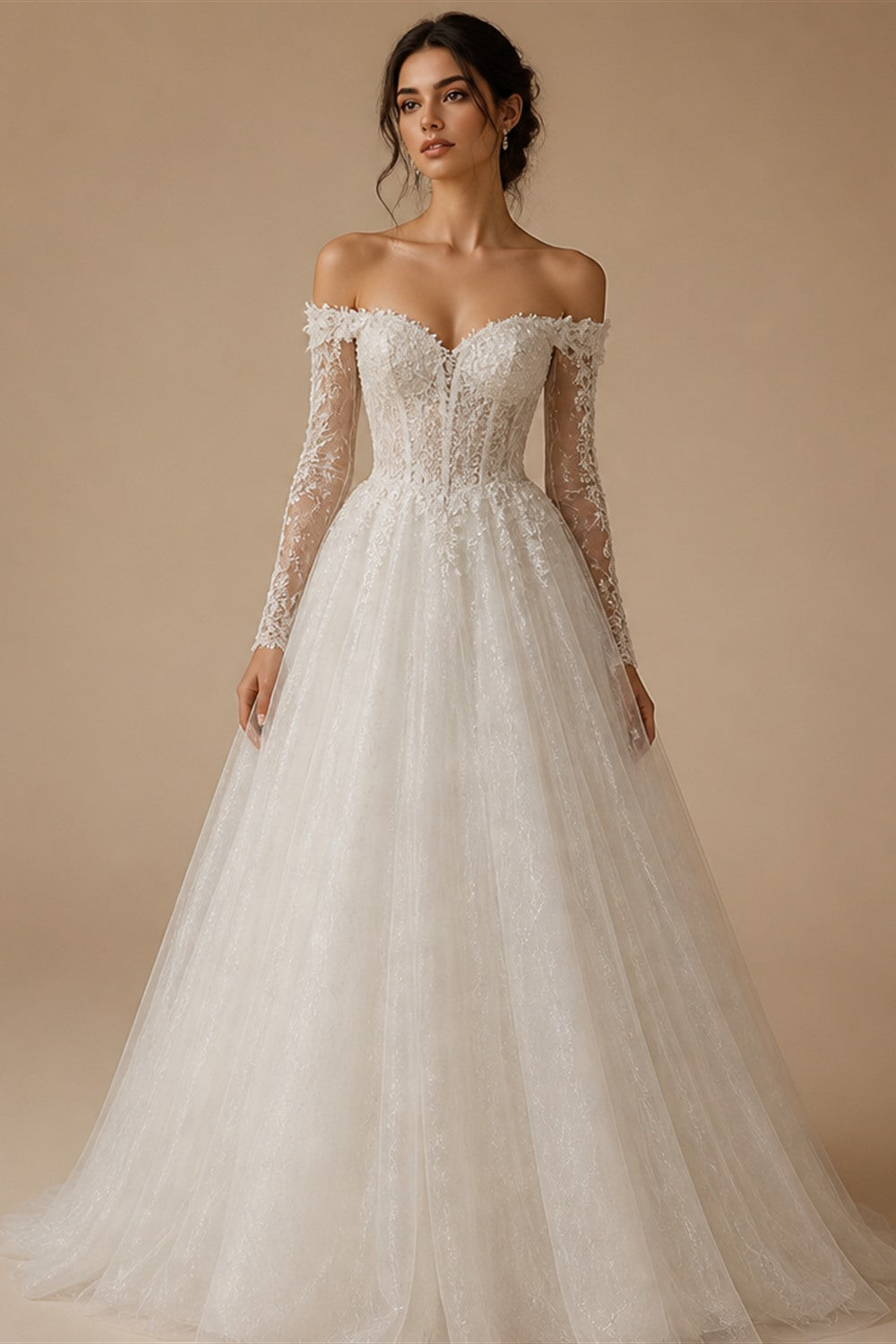 Luxury Sparkling Beaded Lace Wedding Dress With Cape Elegant Mermaid Long Bridal Gown Customized Illusion Dresses For Bride