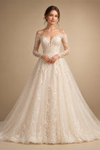RODDRSYA Mermaid Long Sleeves Wedding Dresses Elegant Boho Off Shoulder Lace Applique Bridal Dress Customized Vestidos De Novia