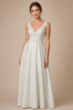 Mocaca Customized Luxury Sequins Lace Applique Ball Gown Wedding Dress Off Shoulder Appliques Long Sleeve Bridal Gown