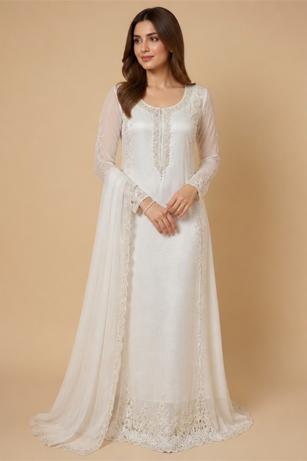 Mocaca Customized Elegant Wedding Dress High-neck Ball Gown Princess Bride Gown Luxury A-line Long Bridal Vestidos De Novia
