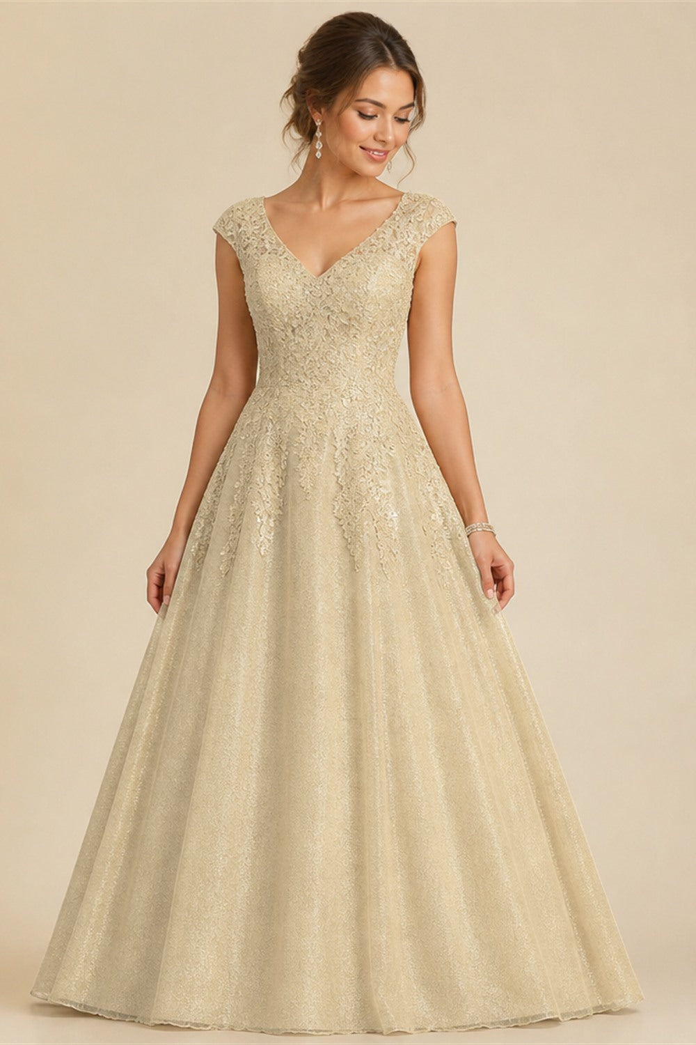 Mocaca Customized Luxury Sequins Lace Applique Ball Gown Wedding Dress Off Shoulder Appliques Long Sleeve Bridal Gown