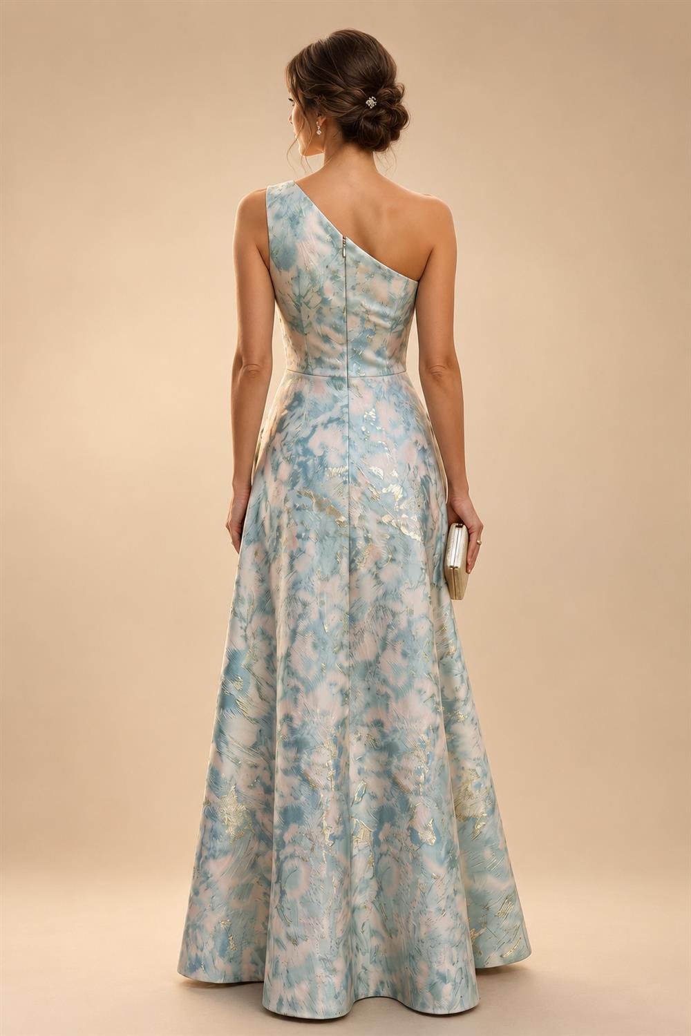 A-Line Chiffon Tiered Ruffles Mother of the Bride & Groom Dresses with Ruched Waist (SHI22500724)
