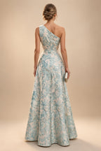 A-Line/Princess V-Neck Chiffon Maxi Mother of the Bride & Groom Dresses with Rhinestones & Pleats (SHI22501693)