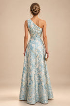 A-Line/Princess Halter Lace Appliques Tea-Length Mother of the Bride & Groom Dresses with 3D Flowers & Ruched Waist (SHI23001321)