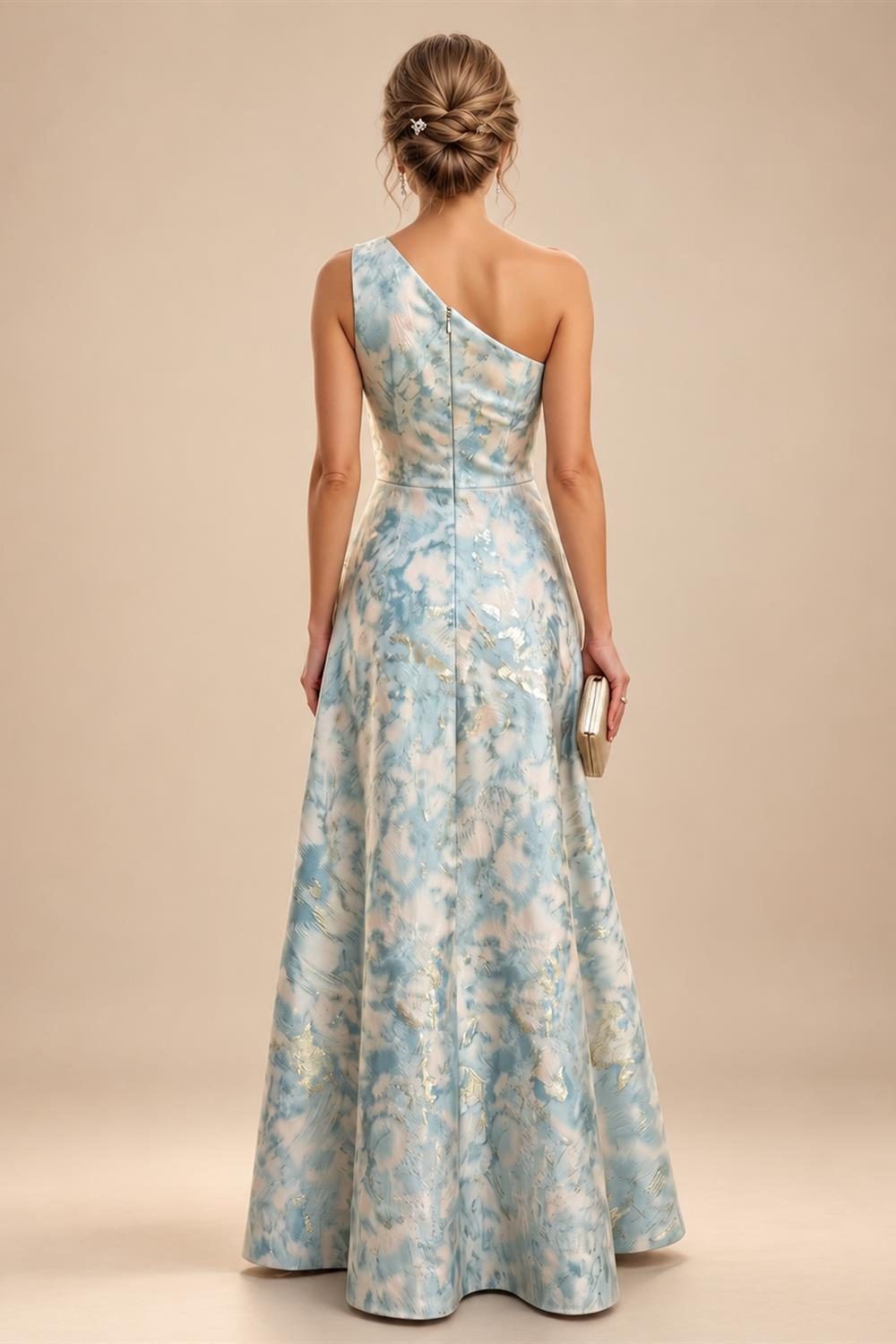 A-Line/Princess Halter Lace Appliques Tea-Length Mother of the Bride & Groom Dresses with 3D Flowers & Ruched Waist (SHI23001321)
