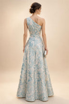 Sheath/Column Lace Appliques Maxi Mother of the Bride & Groom Dresses with Ruched Waist & Satin Bodice (SHI22501596)