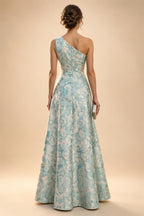 Chiffon A-Line/Princess Scoop Neck Floor-Length Mother of the Bride & Groom Dresses with Ruched Waist (SHI22501277)