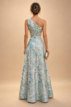 A-Line/Princess V-Neck Floor-Length Mother of the Bride & Groom Dresses with Ruffles & Ruched Waist (SHI22501284)