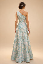 A-Line/Princess V-Neck Floor-Length Mother of the Bride & Groom Dresses with Ruffles & Ruched Waist (SHI22501284)