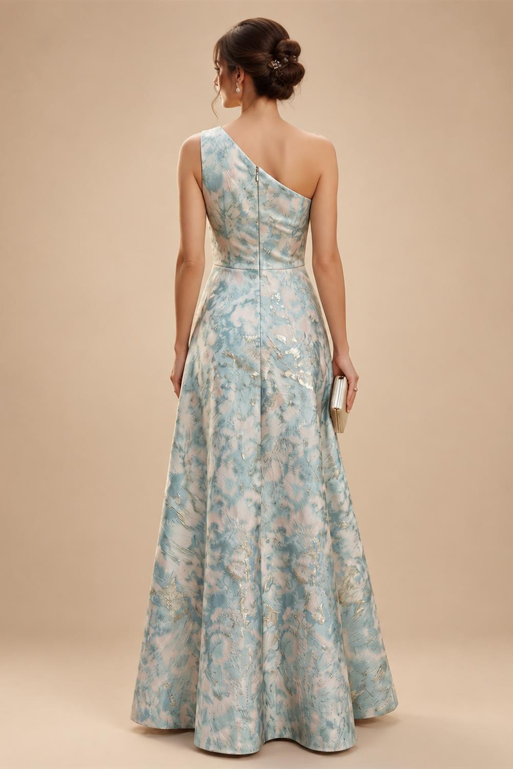 Tulle A-Line/Princess V-Neck Floor-Length Mother of the Bride & Groom Dresses with 3D Flowers (SHI22501351)