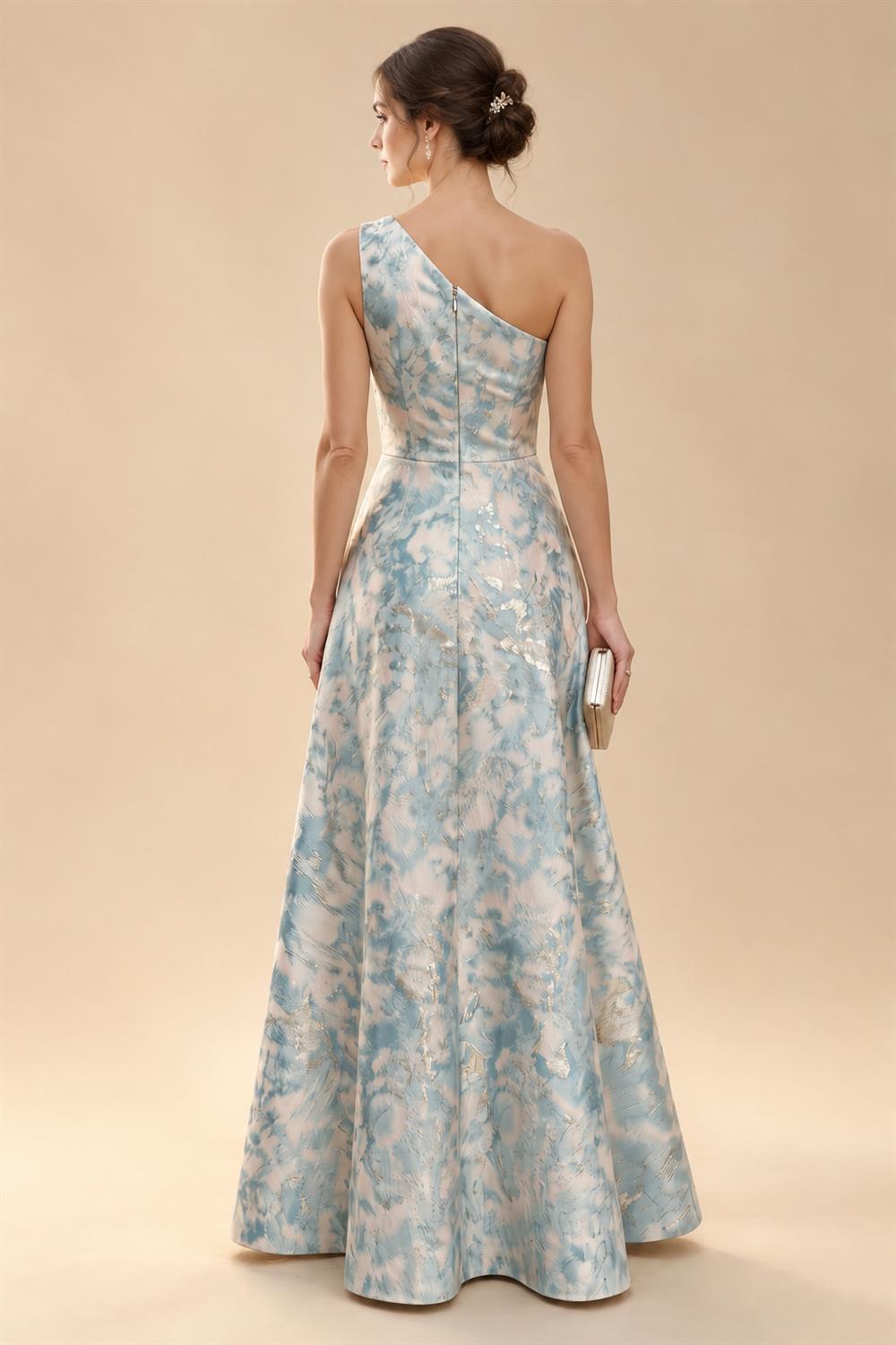 Sequin Floral Sheath/Column V-Neck Floor-Length Mother of the Bride & Groom Dresses with Ruched Waist (SHI22500972)