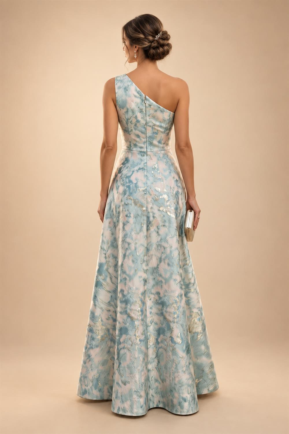 Lace V-Neck Floor-Length Mother of the Bride & Groom Dresses for Women with Ruffles (SHI22501076)