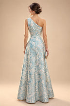 A-Line Floor-Length Chiffon Cape Sleeves Mother of the Bride & Groom Dresses with Tiered Ruffles (SHI22500723)