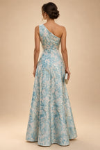 Chiffon Lace A-Line/Princess Off Shoulder Long Mother of the Bride & Groom Dresses with Ruched Waist & Sweep Train (SHI22501250)