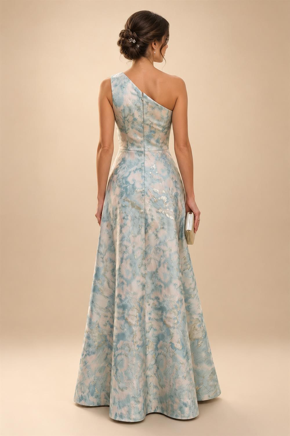 Satin Scoop Neck Mother of the Bride & Groom Dresses with 3D Flower (SHI22500338)