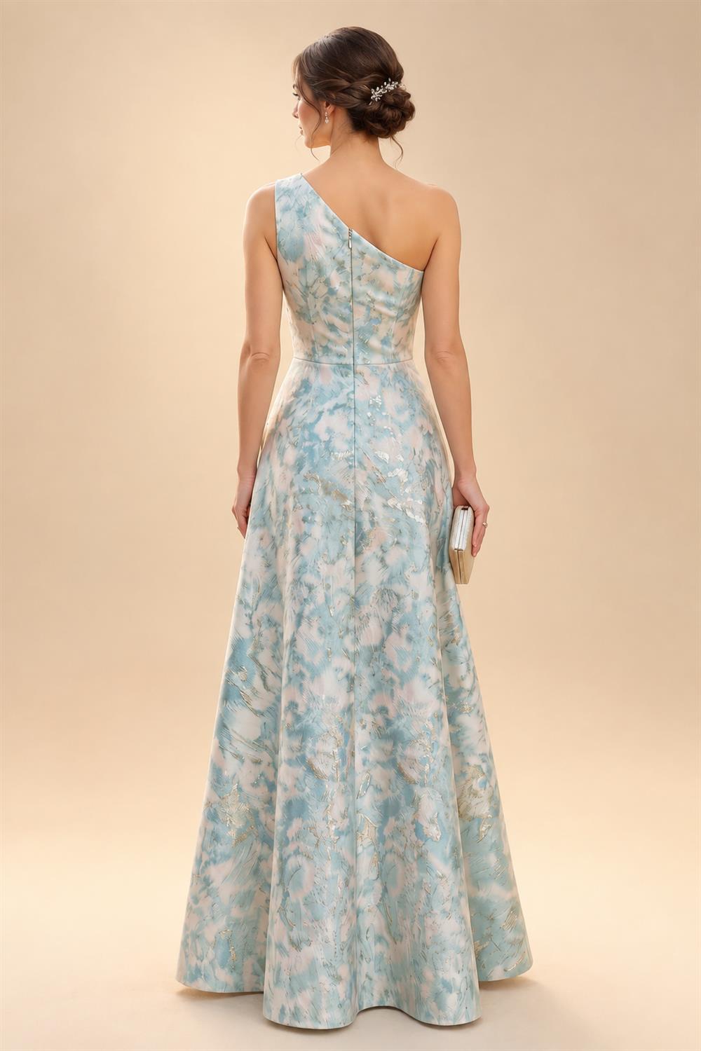 Sheath Satin 3/4 Sleeves Maxi Mother of the Bride & Groom Dresses with Chiffon Cape (SHI22500709)