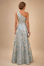 Jacquard A-Line/Princess Strapless Short Homecoming Dresses with Bow & Pearls (SHI22370324)