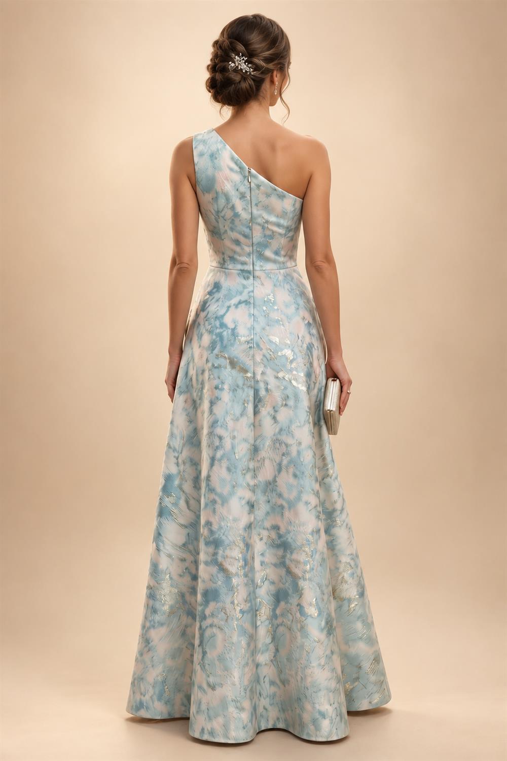 A-Line/Princess Mini Sparkly Sequin Tiered Homecoming Dresses with Spaghetti Straps (SHI22370561)