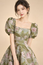 Jacquard Sheath/Column V-Neck Floor-Length Mother of the Bride & Groom Dresses with Ruched Waist (SHI22501057)