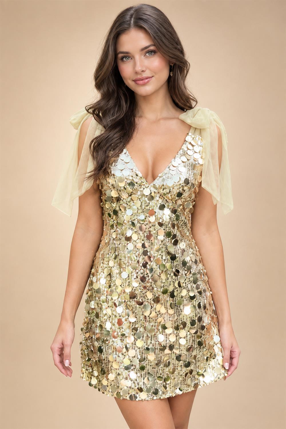 Jacquard A-Line/Princess Strapless Mini Homecoming Dresses with Bow & Pearls (SHI22370329)
