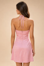 Chiffon A-Line/Princess Spaghetti Straps Mini Homecoming Dresses with Ruffles (SHI22370482)