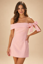Satin Bodycon Off Shoulder Short Homecoming Dresses for Teens (SHI22370262)