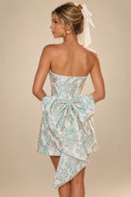 Satin Bodycon Spaghetti Straps Short Homecoming Dresses with Ruched Bodice (SHI22370321)
