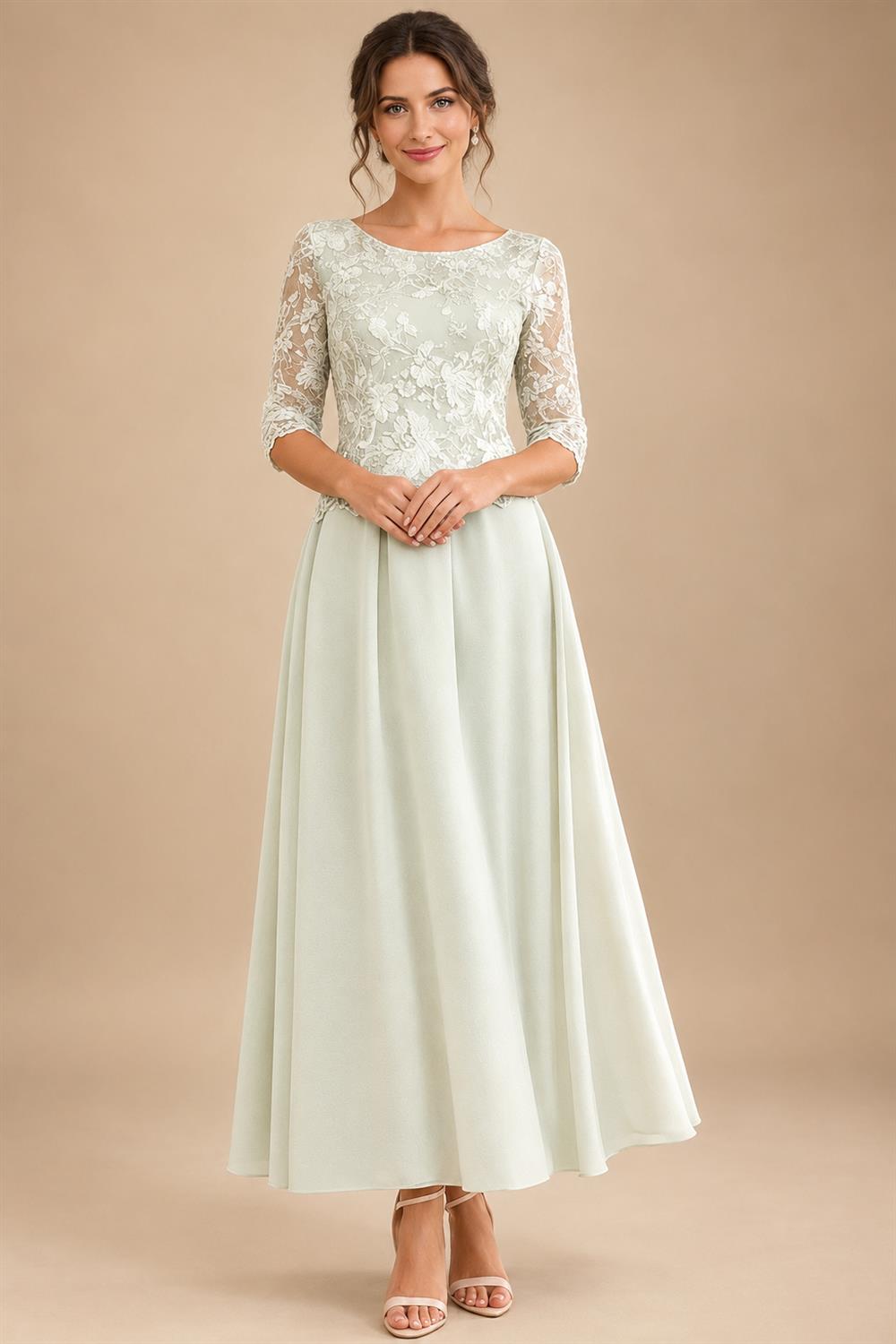 A-Line Metallic Satin Off Shoulder Bow Mother of the Bride & Groom Dresses with Floral Lace Appliques, Ruched Waist & Sweep Train (SHI22500425)