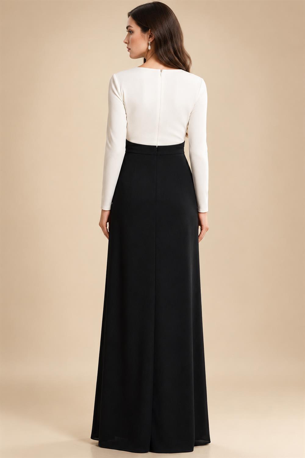 Pantsuits Separates Scoop Neck Sequins Asymmetrical Ankle-Length Mother of the Bride Dress with Slit (SHI22500132)