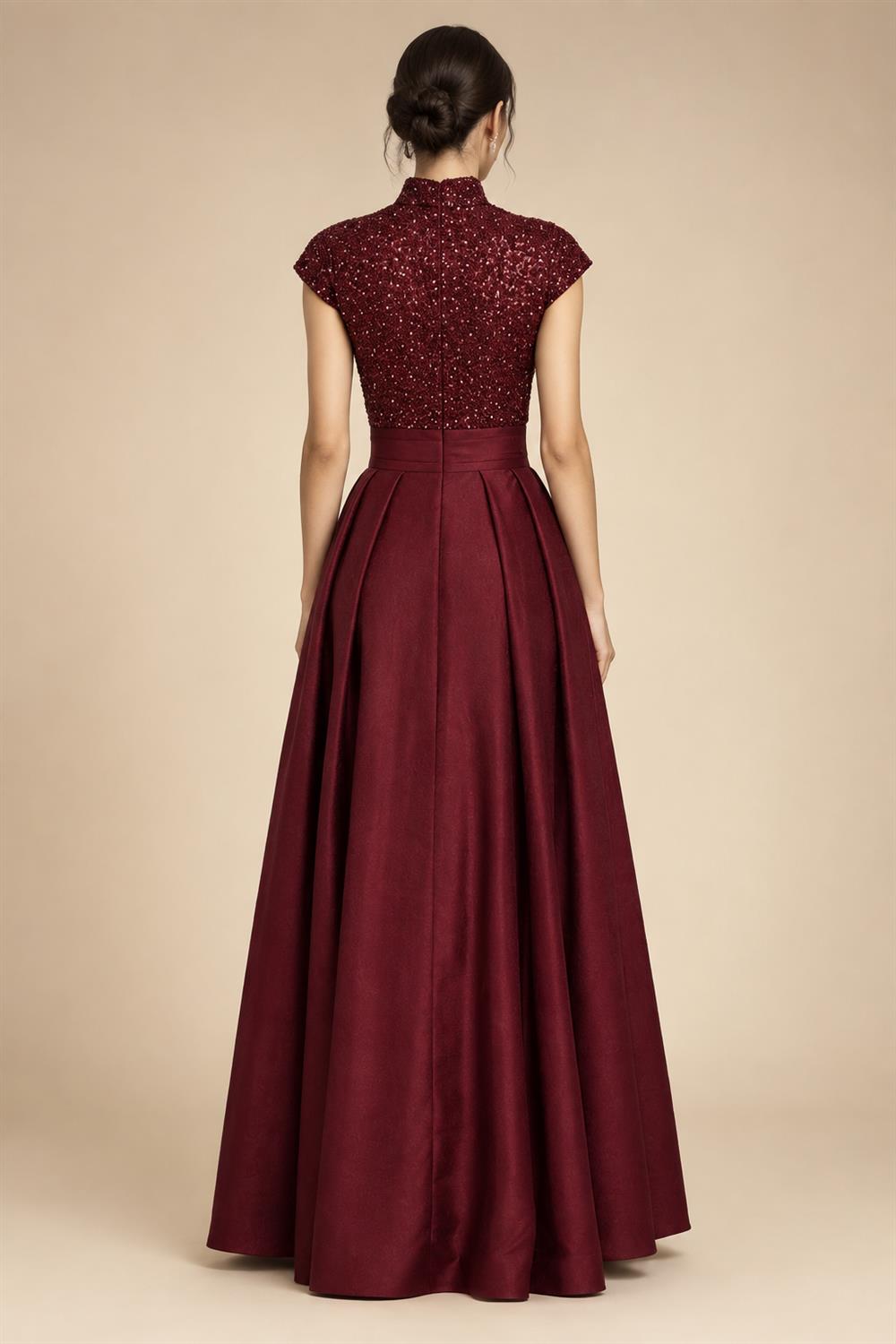 Sheath/Column Asymmetric Neck Satin Maxi Mother of the Bride & Groom Dresses with Side Sash, Slit & Ruched Waist (SHI22501643)