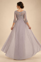 Lace Appliques Sheath/Column Scoop Neck Floor-Length Mother of the Bride & Groom Dresses for Women (SHI22501013)