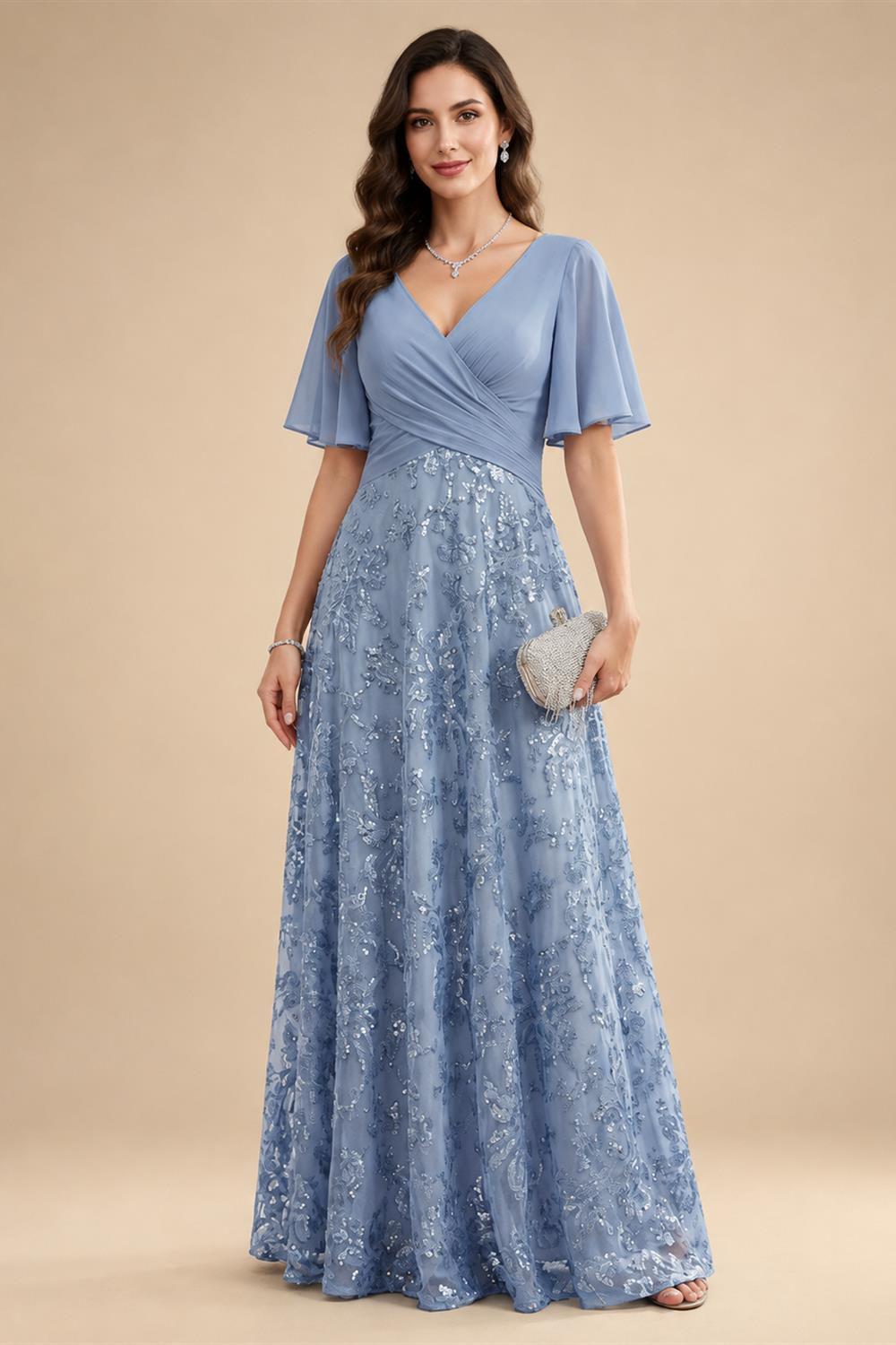 Sheath/Column Scoop Neck Satin Tea-Length Mother of the Bride & Groom Dresses with Ruched Waist (SHI22501621)