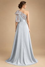 A-Line Lace Appliques Maxi Mother of the Bride & Groom Dresses with Flutter Sleeves Chiffon Bodice (SHI22500731)