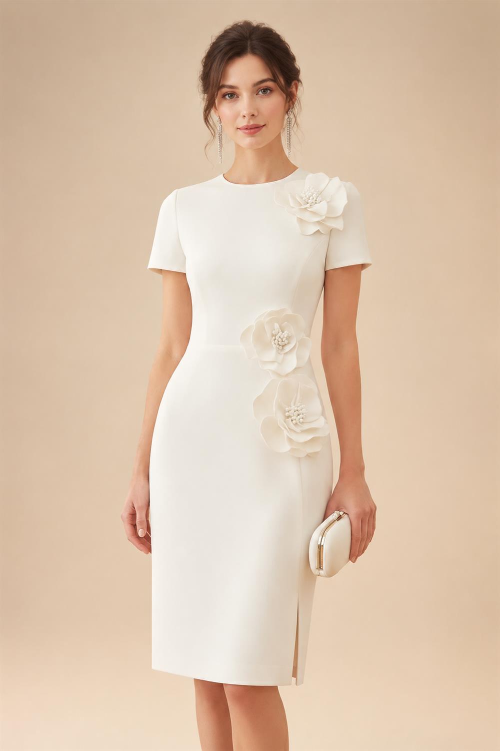 Floral Embroidery A-Line/Princess Scoop Neck Floor-Length Mother of the Bride & Groom Dresses for Women (SHI22501498)