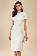 Jumpsuit Scoop Neck Chiffon Floor-Length Mother of the Bride Pantsuits with Rhinestones (SHI22501658)